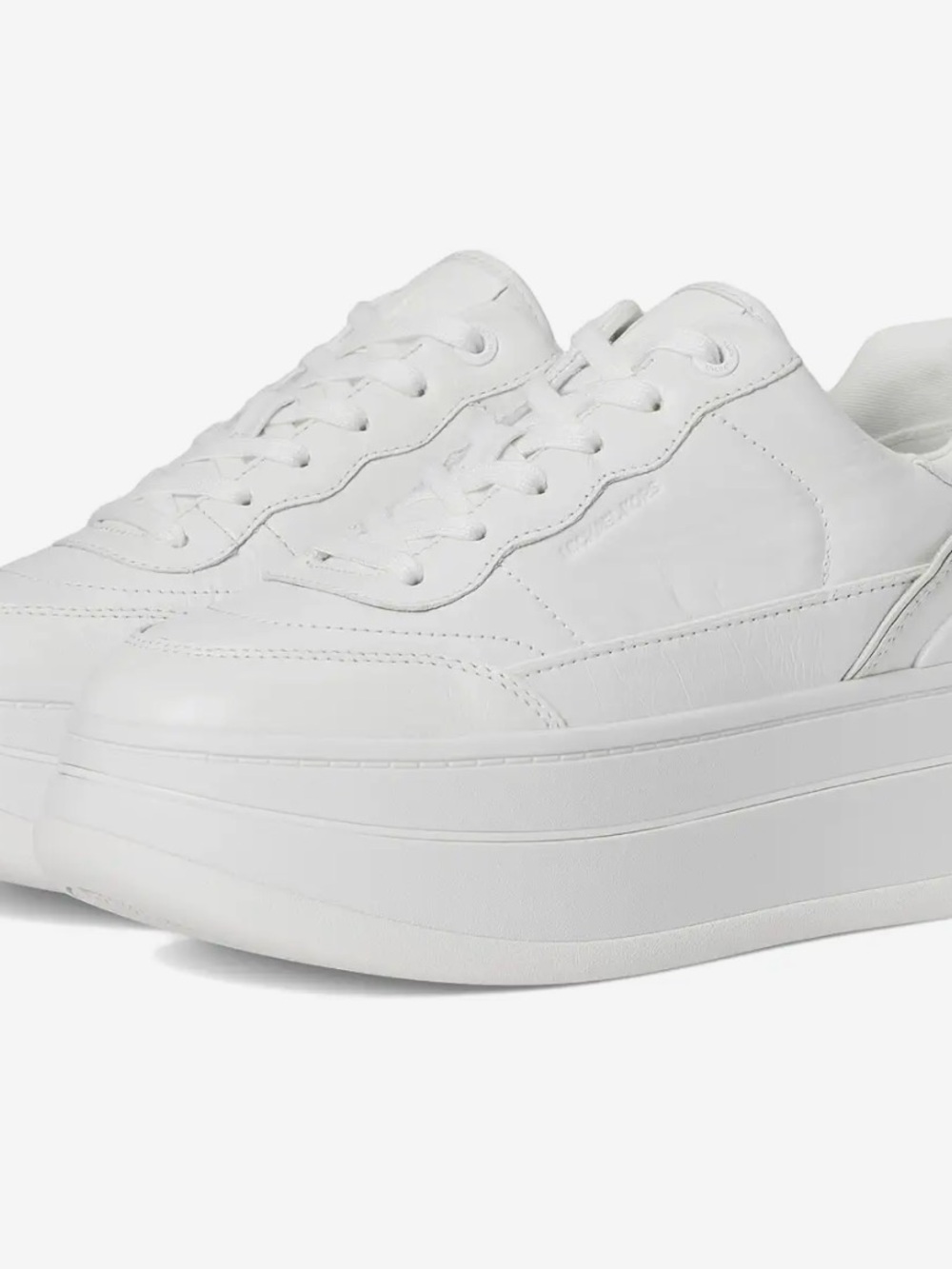 Michael Kors White Platform Lace-Up Sneakers for Women